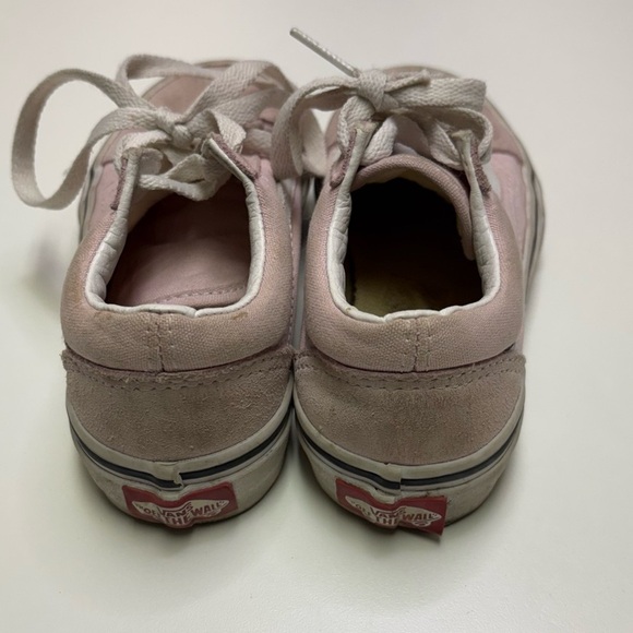 Vans Toddler Girls 11 Pink Classic Off The Wall Old Skool Shoe Sneaker Lace Up - Picture 3 of 10